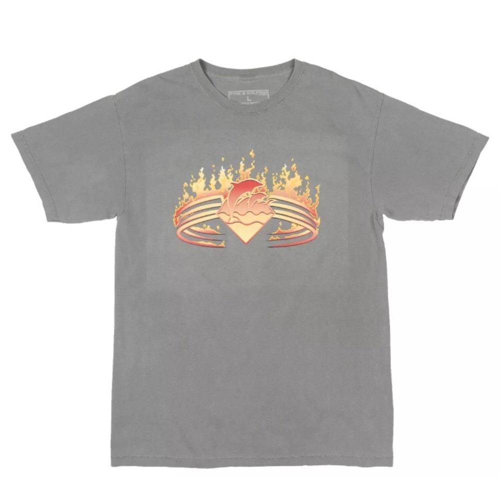 Grey graphic short sleeve tee shirt